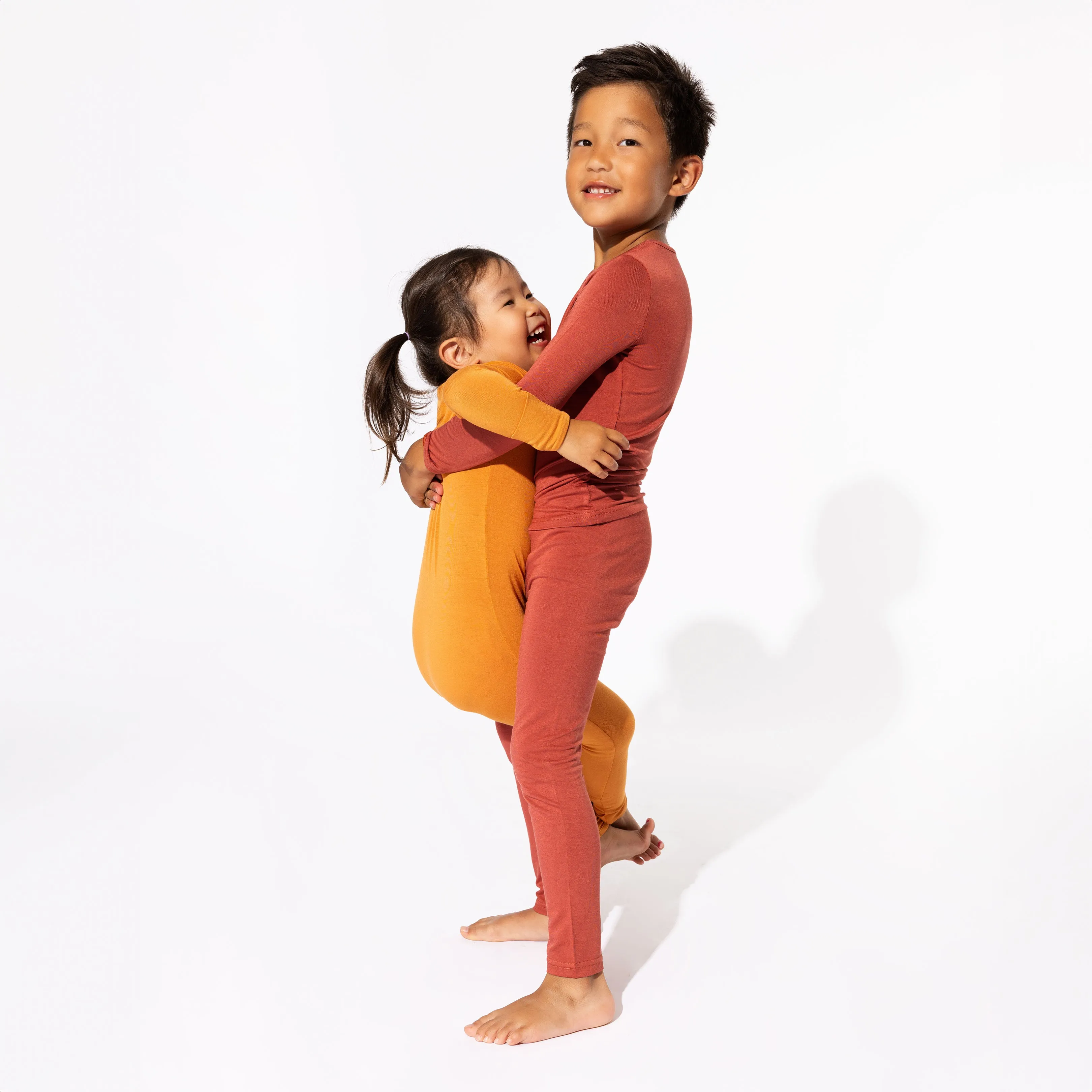 Terracotta Bamboo Kids Pajamas