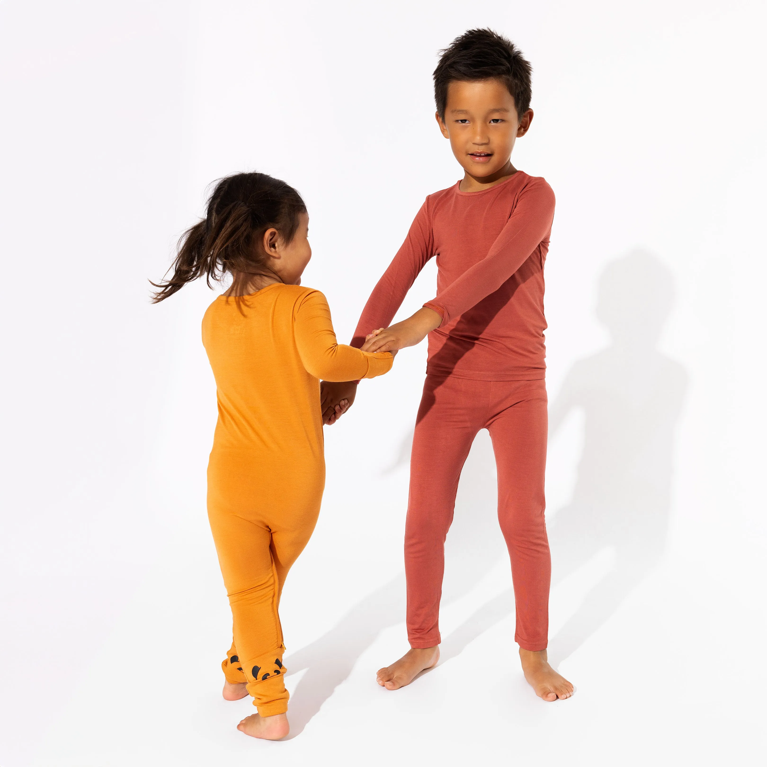 Terracotta Bamboo Kids Pajamas