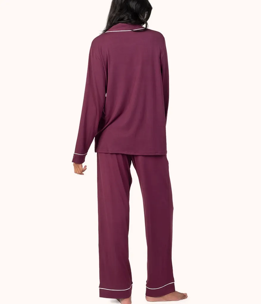 The All-Day Lounge Pant: Plum