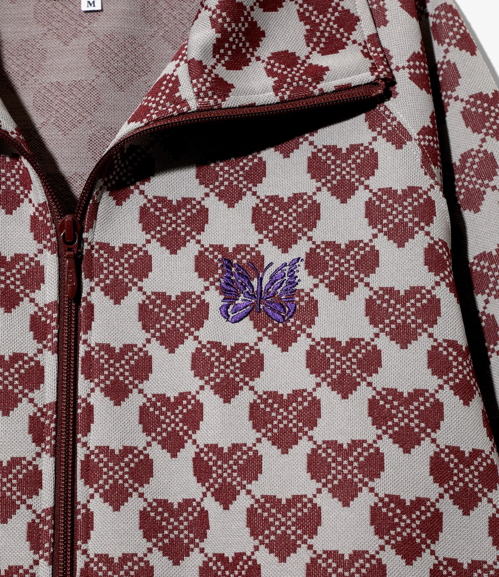 Track Jacket – Heart Jacquard Polyester