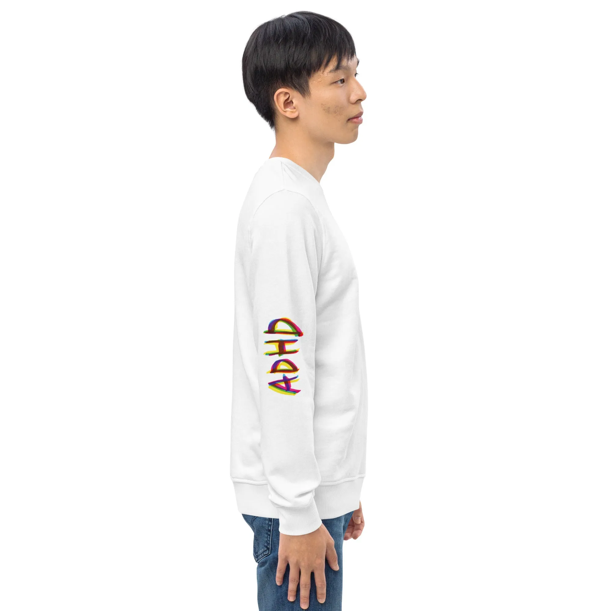 Unisex organic sweatshirt - ADHD Sleeve