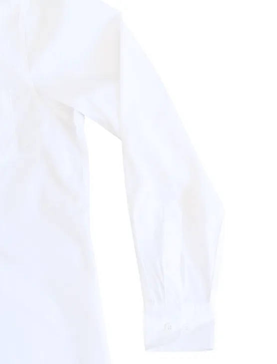 White Essential Long Sleeve Button-Up