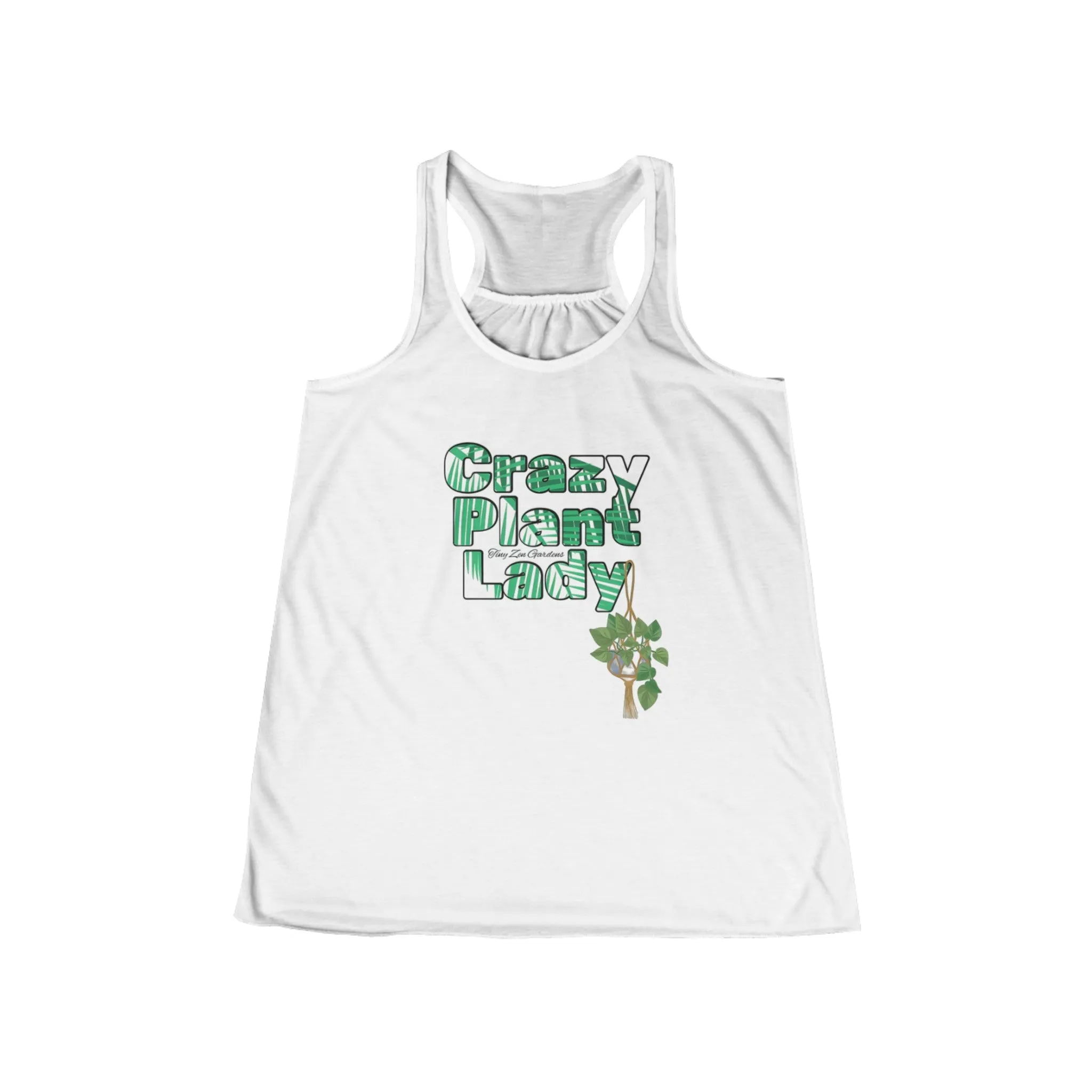 Women's Flowy Racerback Tank | Crazy Plant Lady