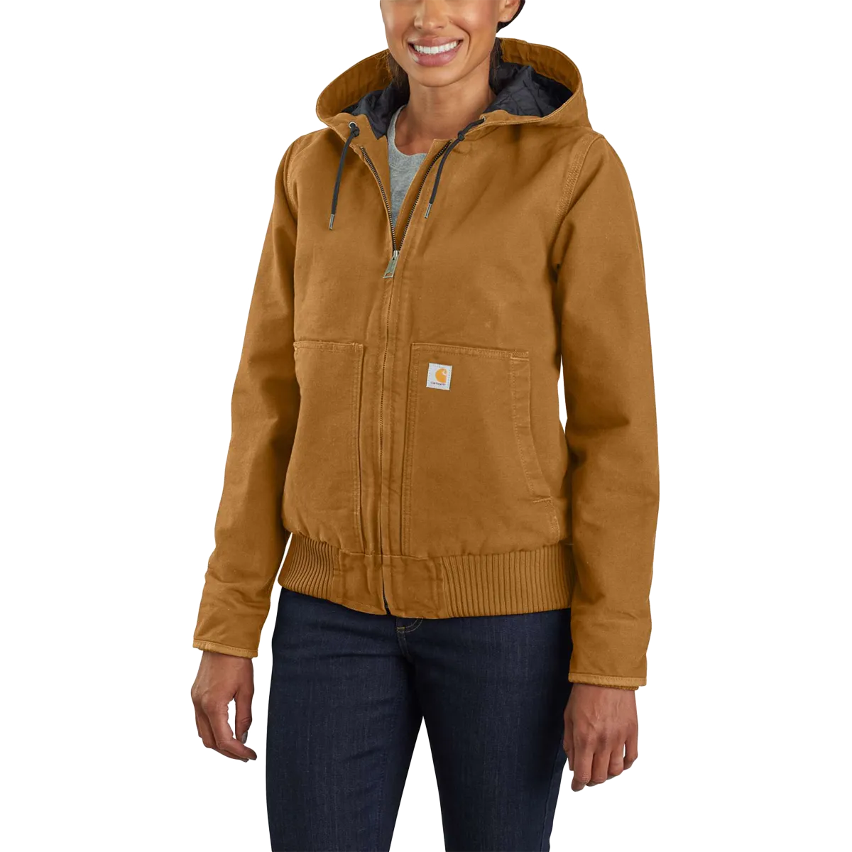 Women's Loose Fit Washed Duck Insulated Active Jac